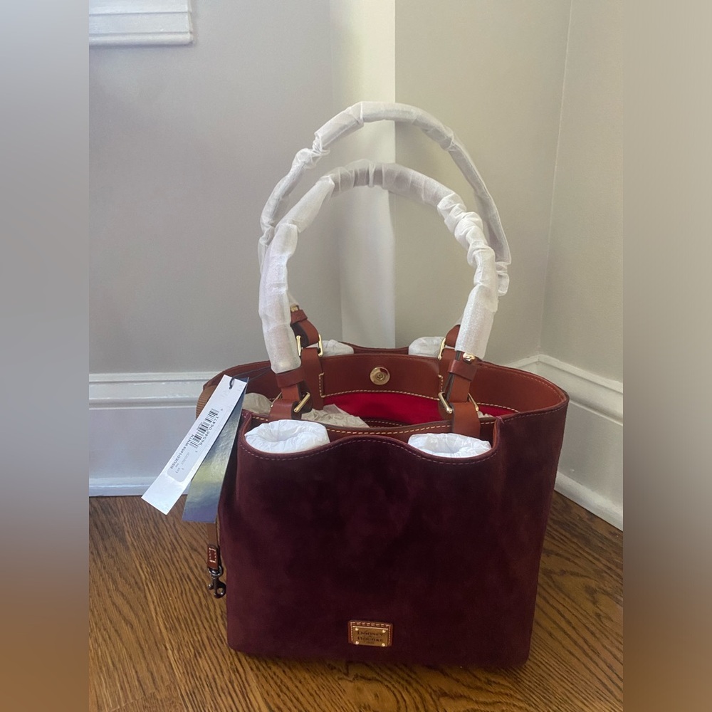 Dooney & Bourke Suede Small Flynn Shoulder Bag NWT Hard To Find!!